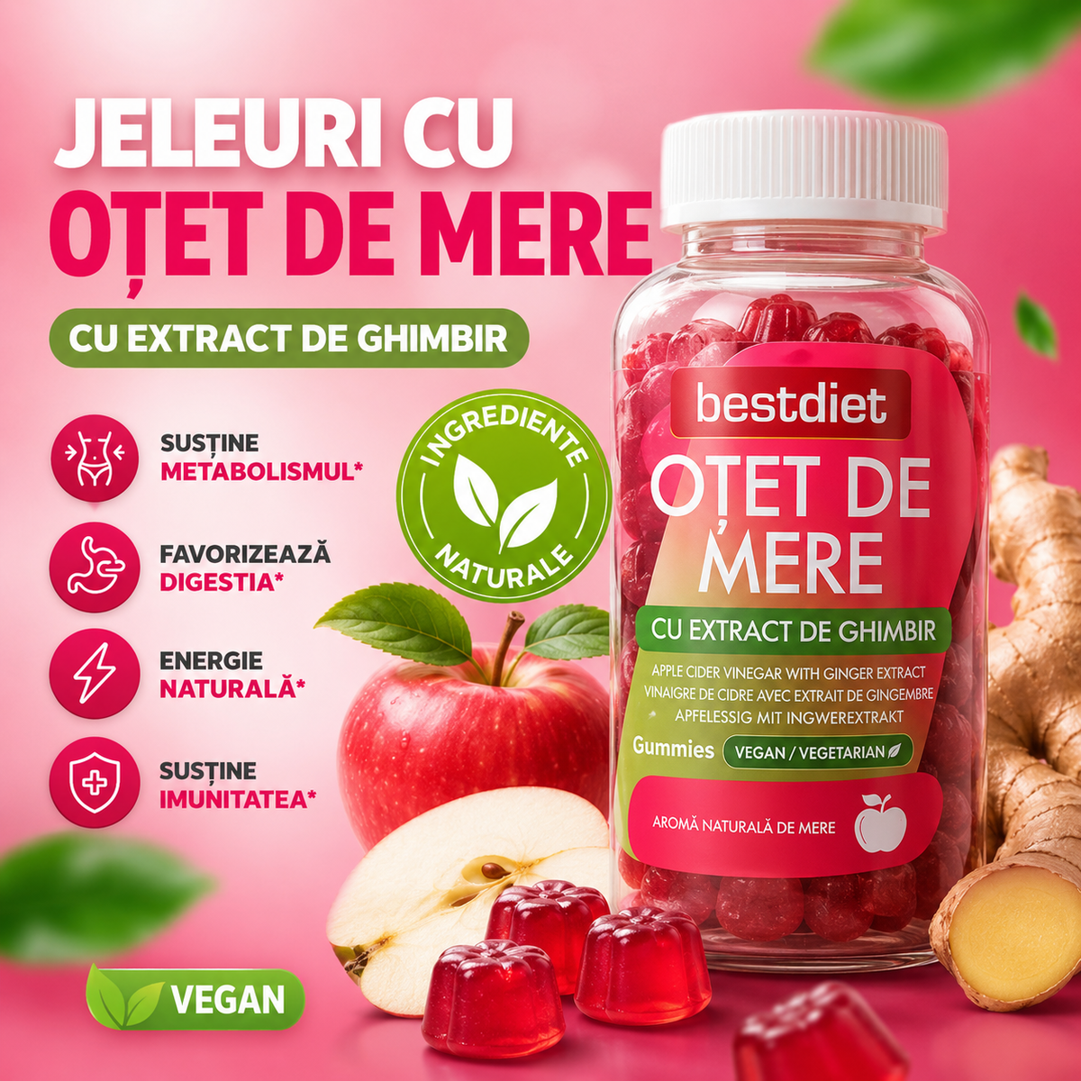 Jeleuri cu oțet de mere