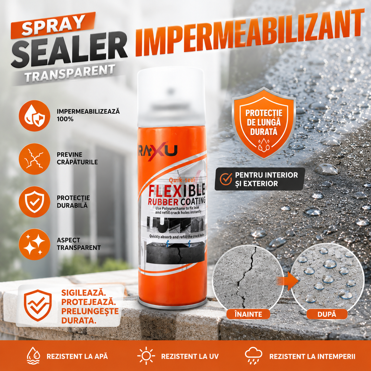 Spray Impermeabilizant Transparent  quisk